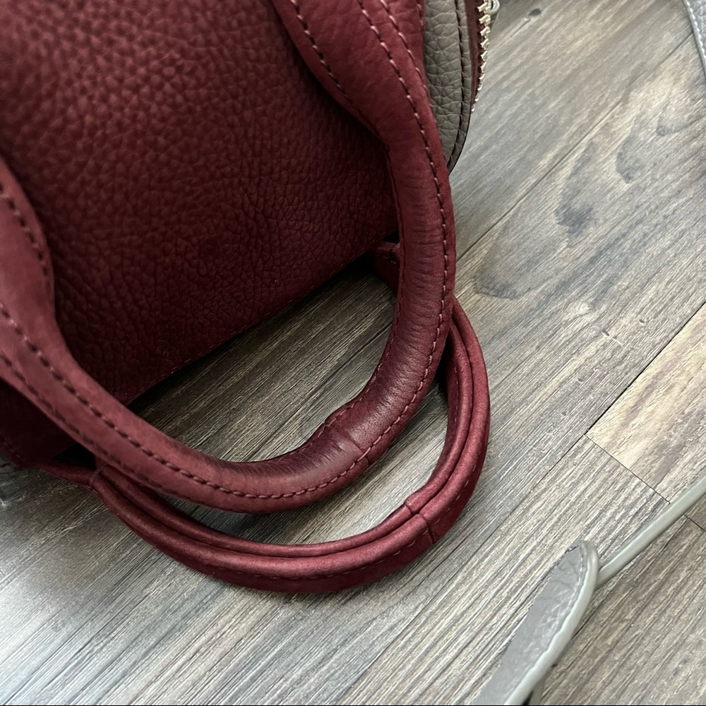 Alexander Wang Authentic Rockie Two-Toned Gray and Burgundy Crossbody Bag - Picture 11 of 16